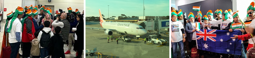 Qantas Charter Flight aeroplane