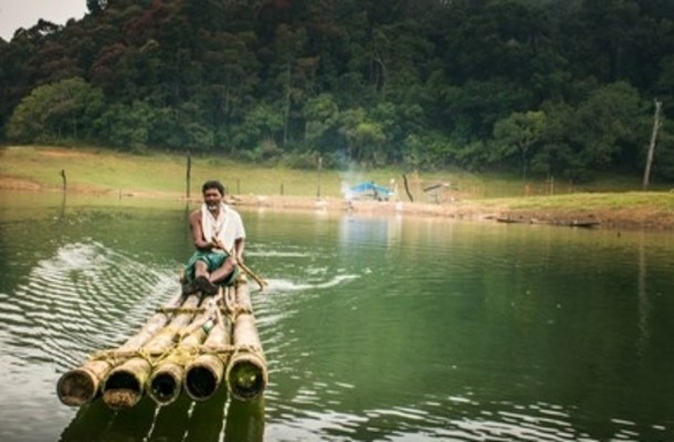 Bamboo Rafting in Kerala